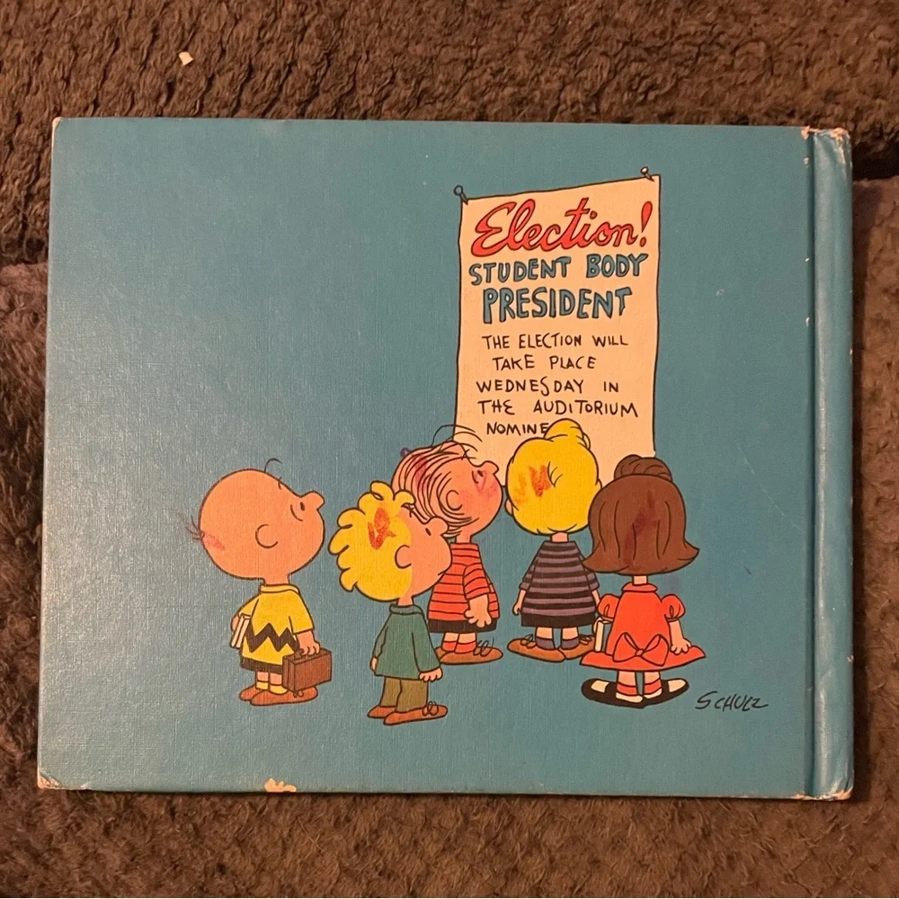 Vintage Book You're Not Elected Charlie Brown Charles M. Schulz 1973 Hardcover